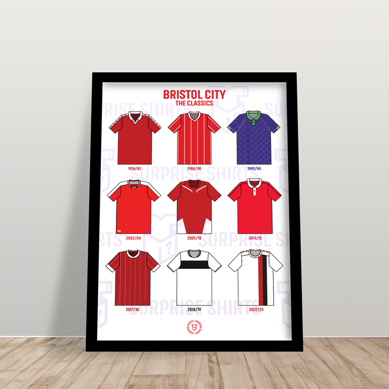 Bristol City 'The Classics' Football Shirt Print