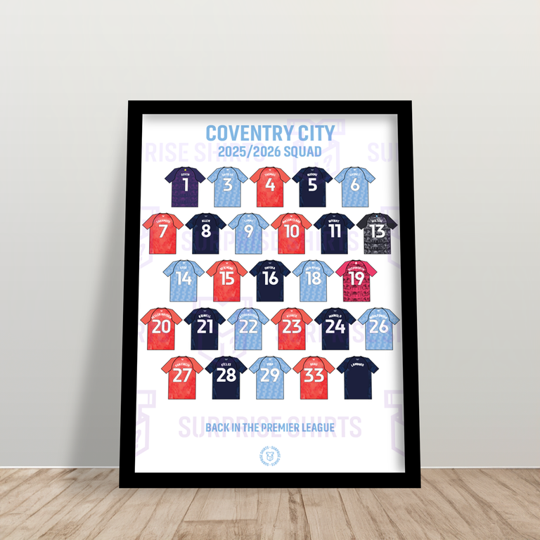 Coventry City 'Promotion 2025/2026' Football Shirt Print