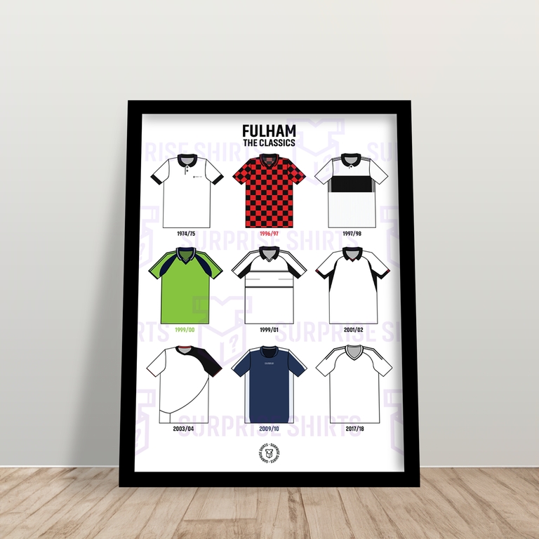Fulham 'The Classics' Football Shirt Print