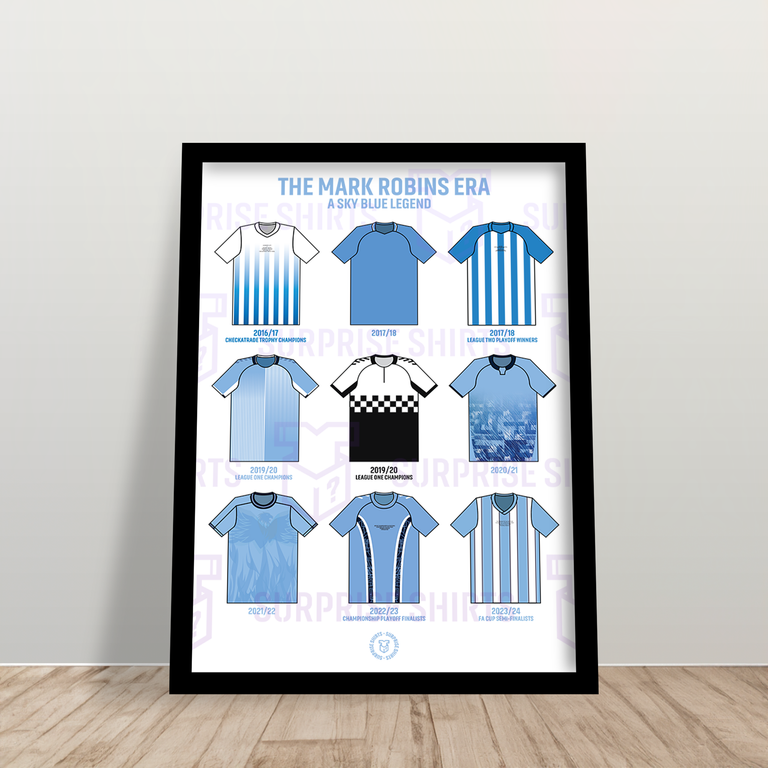 Coventry City 'The Mark Robins Era' Football Shirt Print