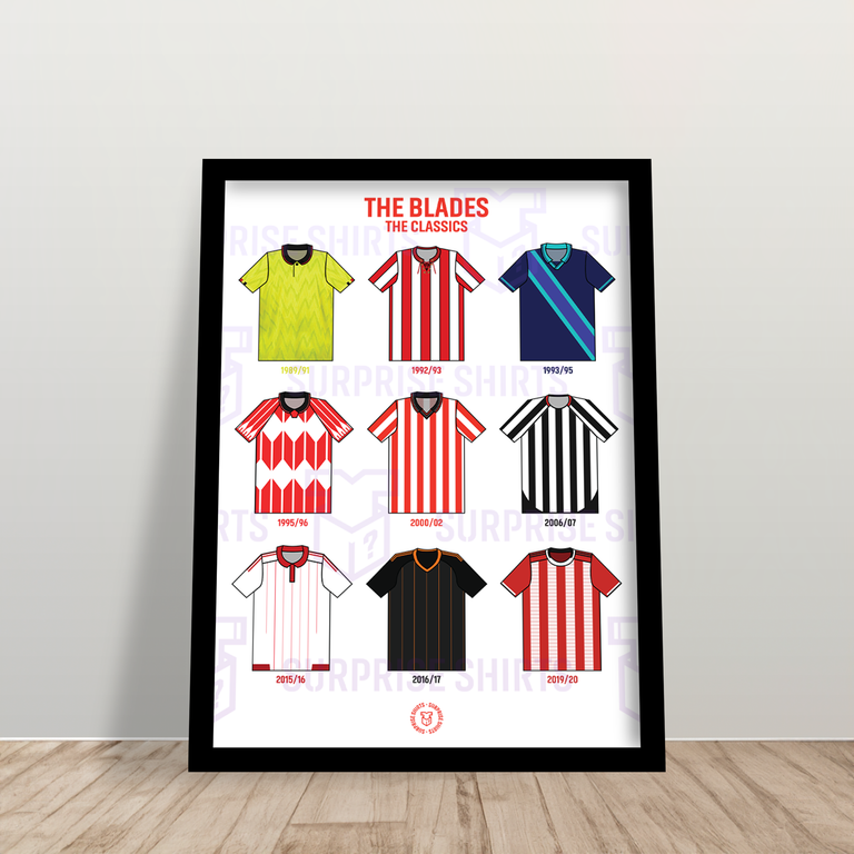 Sheffield United 'The Classics' Football Shirt Print