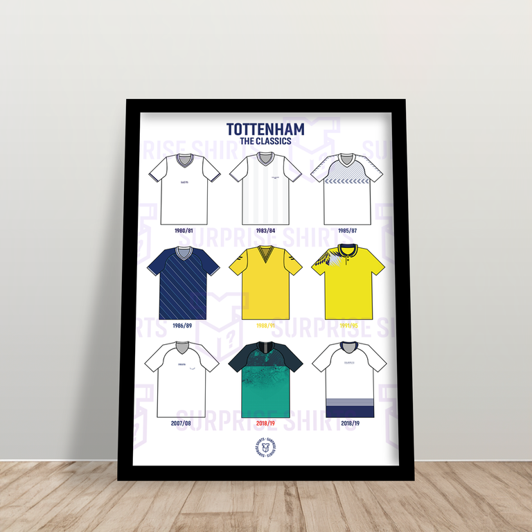 Tottenham 'The Classics' Football Shirt Print