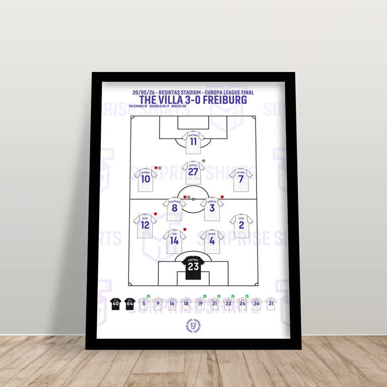 Aston Villa 3-0 Freiburg - Europa League - Special Edition Football Print