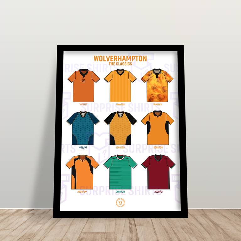 Wolves 'The Classics' Football Shirt Print