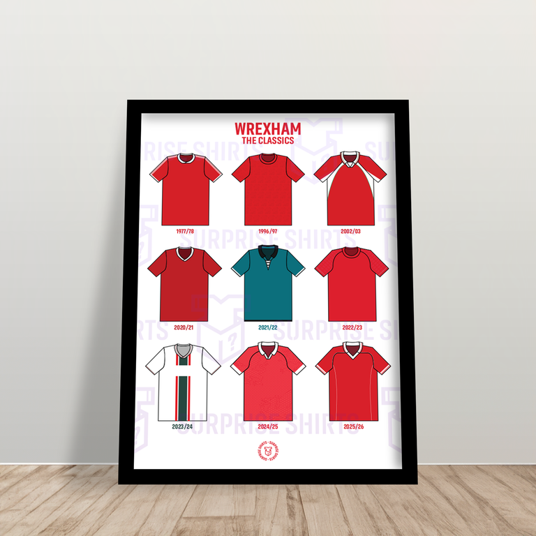 Wrexham 'The Classics' Football Shirt Print