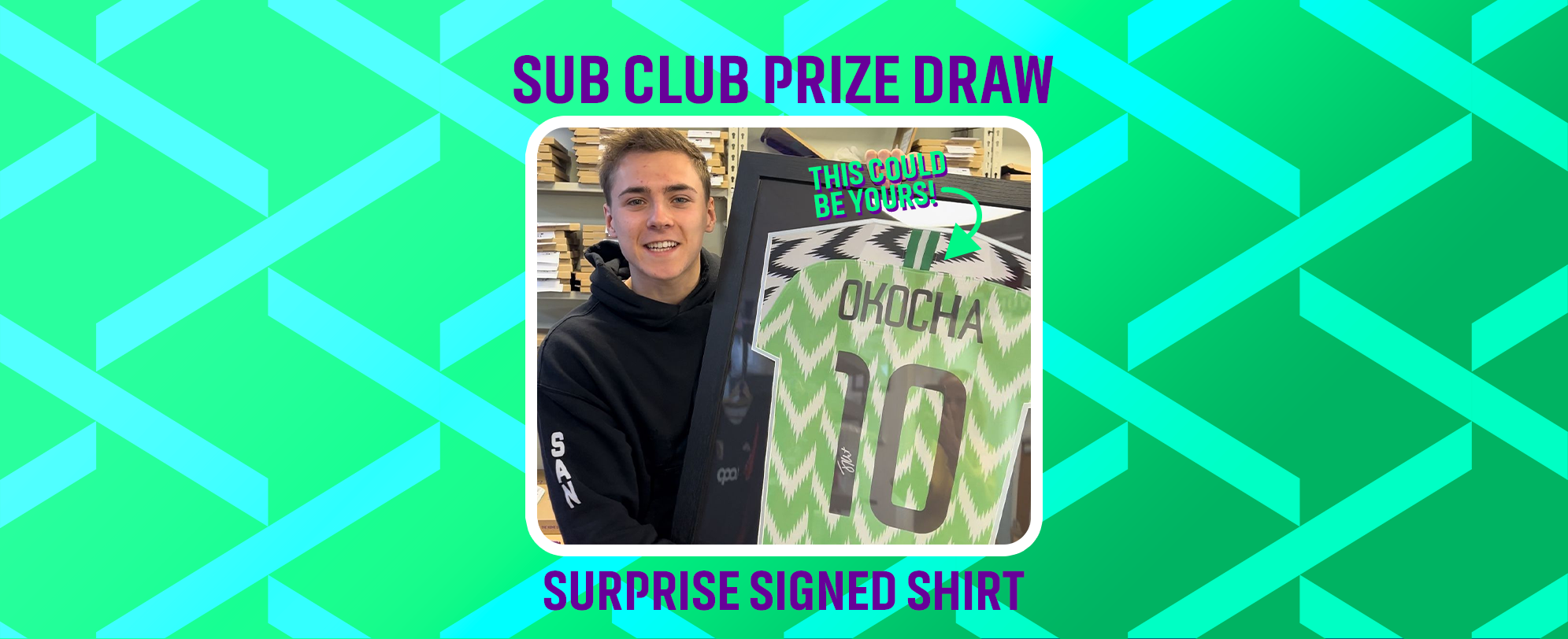 SEPTEMBER SUB CLUB PRIZE DRAW!