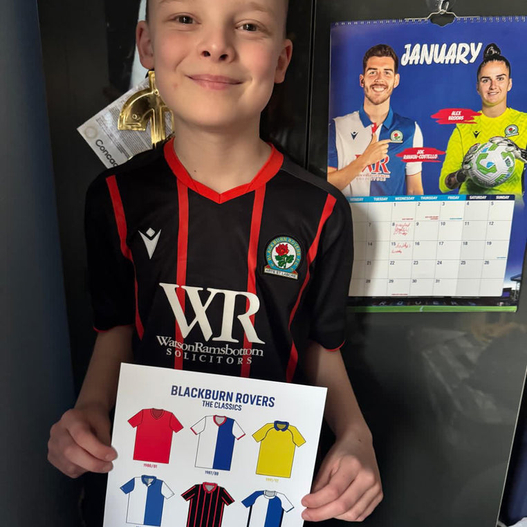 Blackburn Rovers 'The Classics' Football Shirt Print