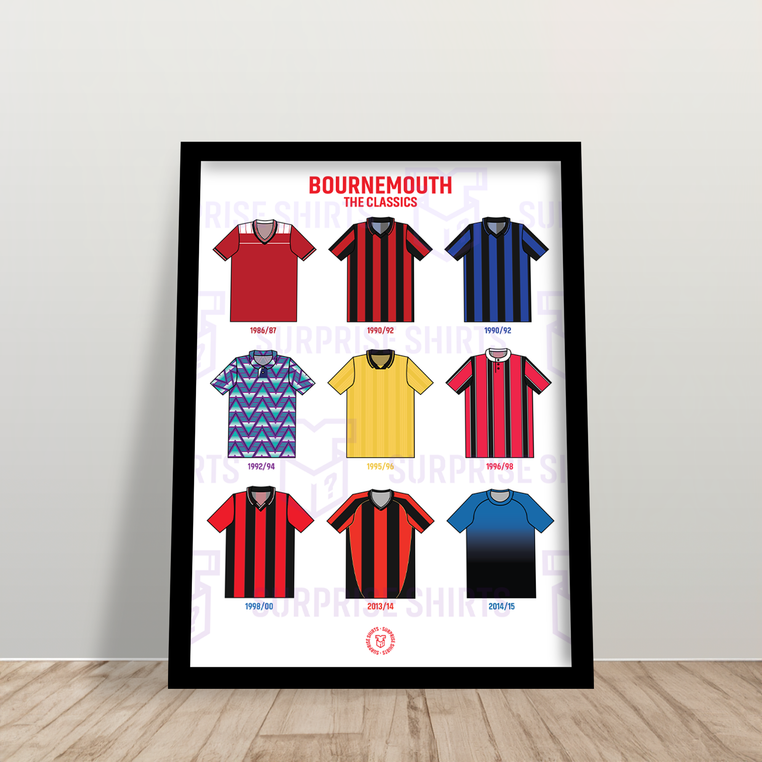 Bournemouth 'The Classics' Football Shirt Print