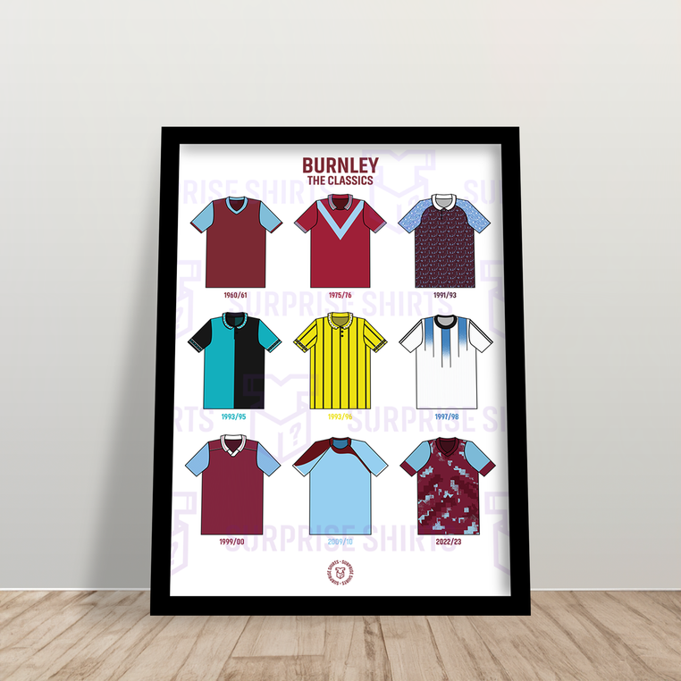 Burnley 'The Classics' Football Shirt Print