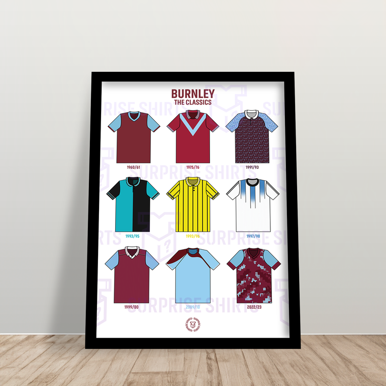 Burnley 'The Classics' Football Shirt Print