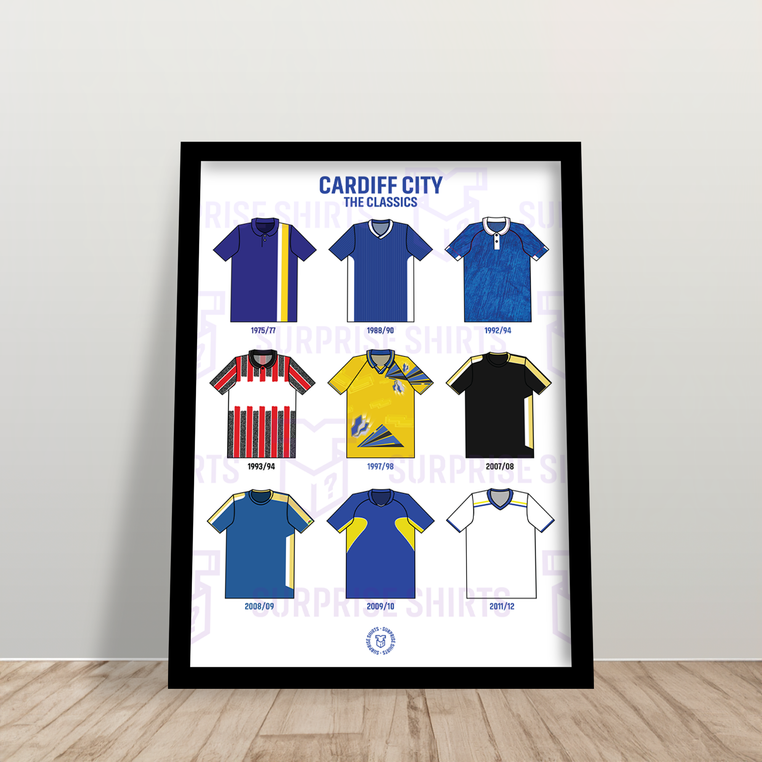 Cardiff City 'The Classics' Football Shirt Print