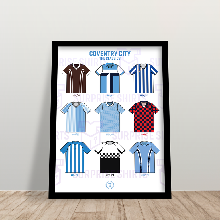 Coventry City 'The Classics' Football Shirt Print