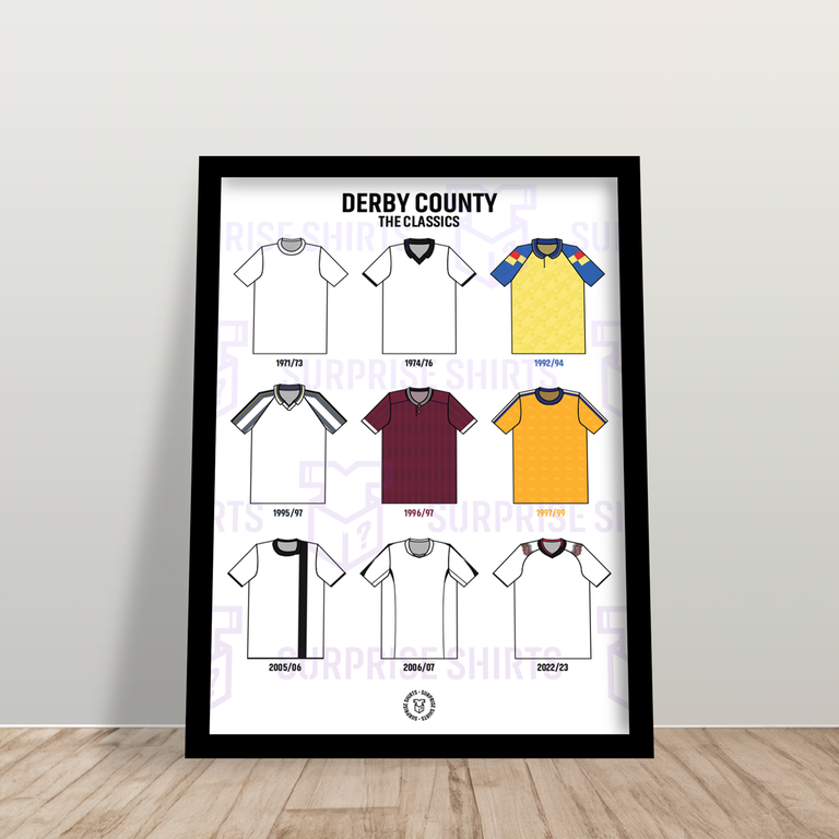 Derby County 'The Classics' Football Shirt Print
