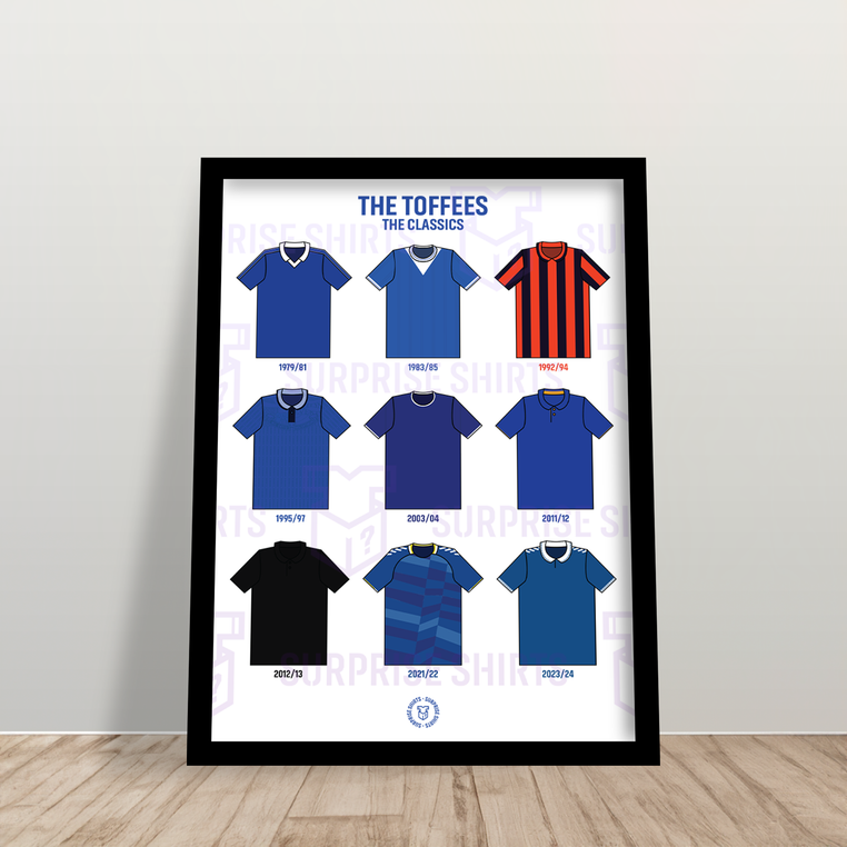Everton 'The Classics' Football Shirt Print