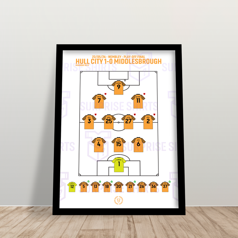 Hull City 1-0 Middlesbrough - Championship Playoff - Special Edition Football Print