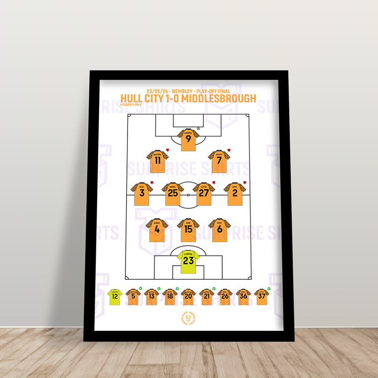 Hull City 1-0 Middlesbrough - Championship Playoff - Special Edition Football Print