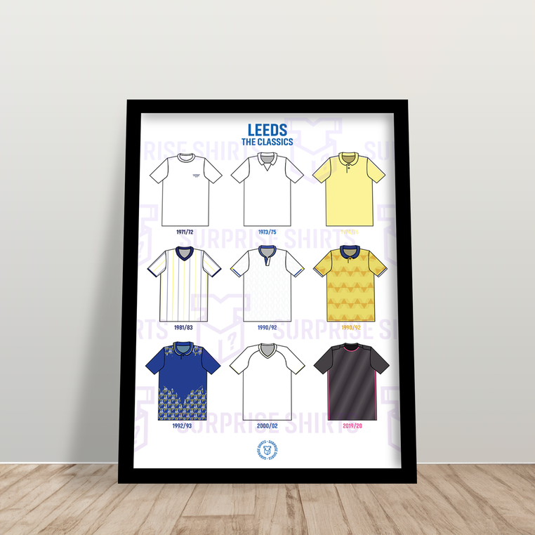 Leeds United 'The Classics' Football Shirt Print