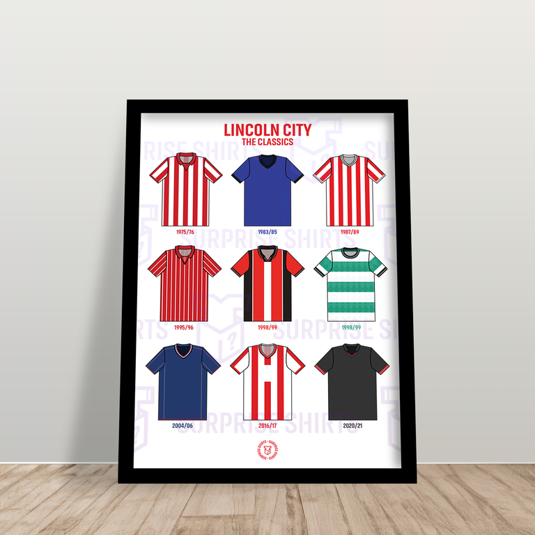 Lincoln City 'The Classics' Football Shirt Print