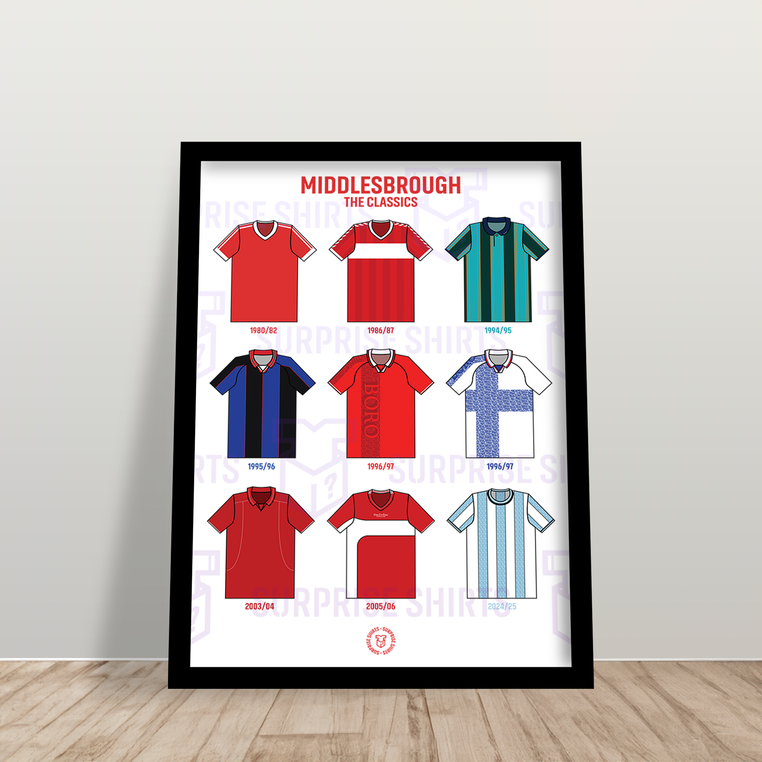 Middlesbrough 'The Classics' Football Shirt Print