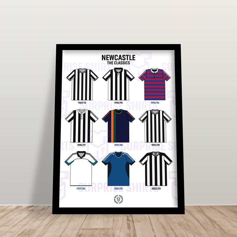 Newcastle 'The Classics' Football Shirt Print