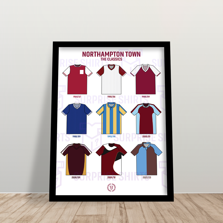 Northampton Town 'The Classics' Football Shirt Print