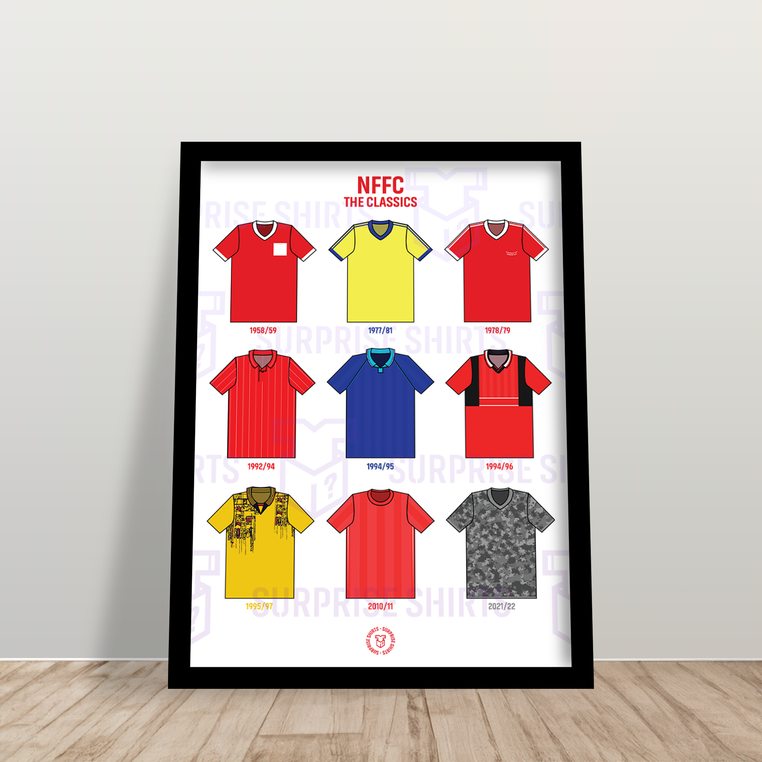 Nottingham Forest 'The Classics' Football Shirt Print