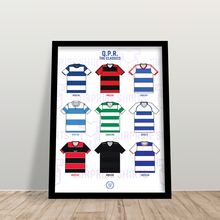 Queens Park Rangers 'The Classics' Football Shirt Print