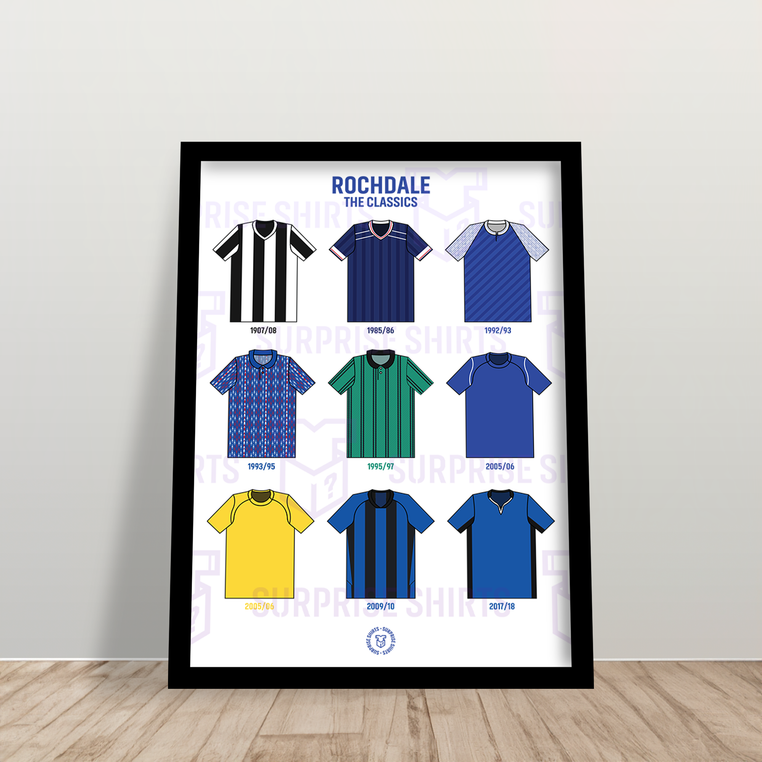 Rochdale 'The Classics' Football Shirt Print