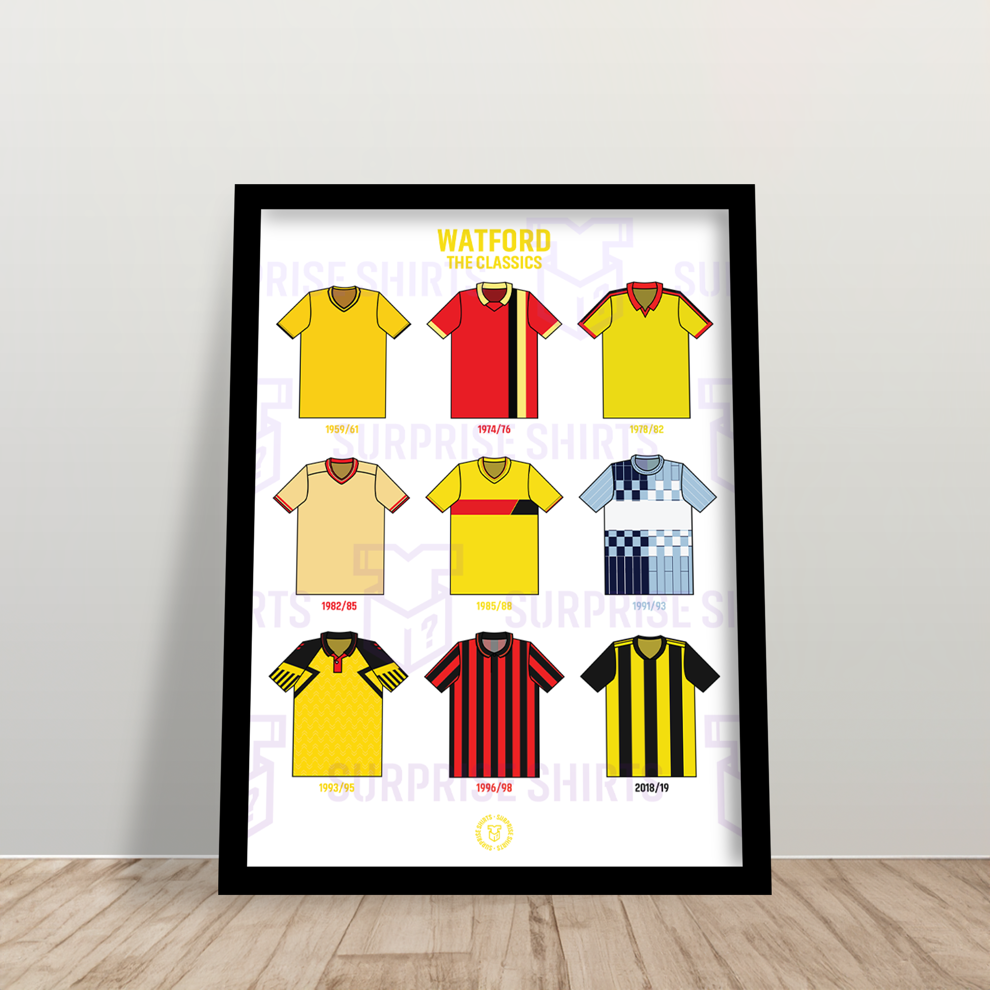 Watford 'The Classics' Football Shirt Print