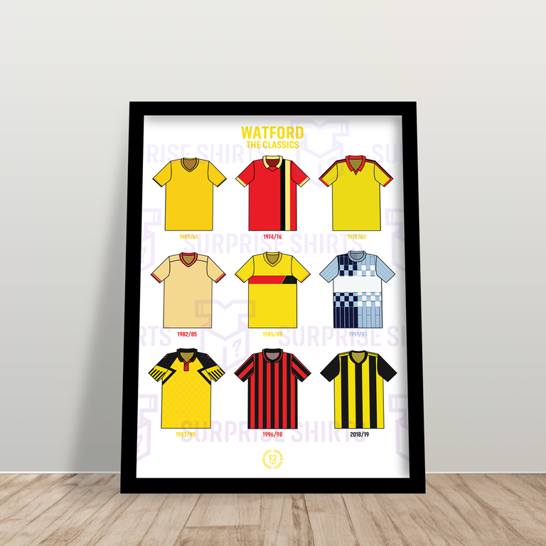 Watford 'The Classics' Football Shirt Print