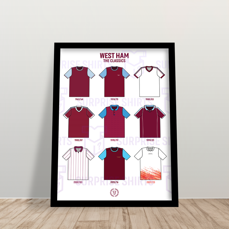West Ham 'The Classics' Football Shirt Print