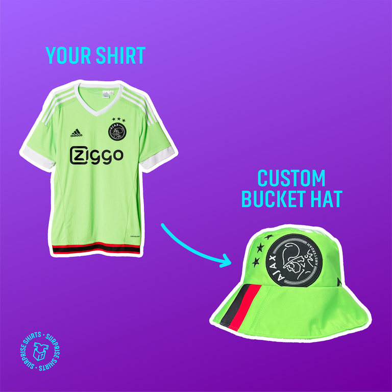 Custom Football Shirt Bucket Hat - Made From Your Shirt!